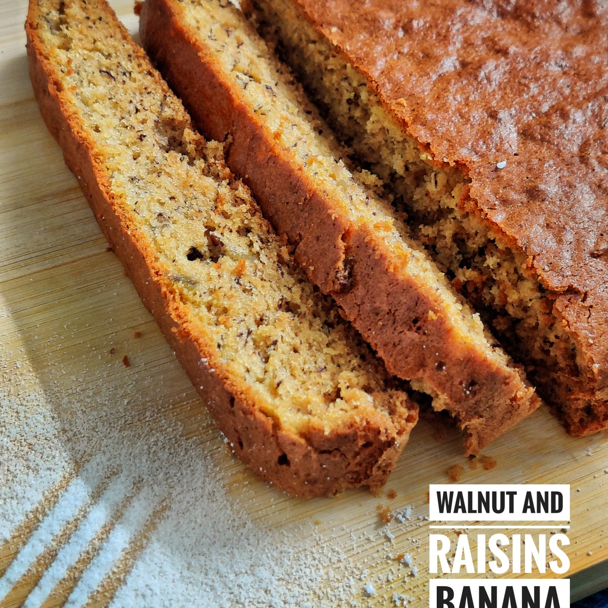 Walnut and Raisins Banana Bread