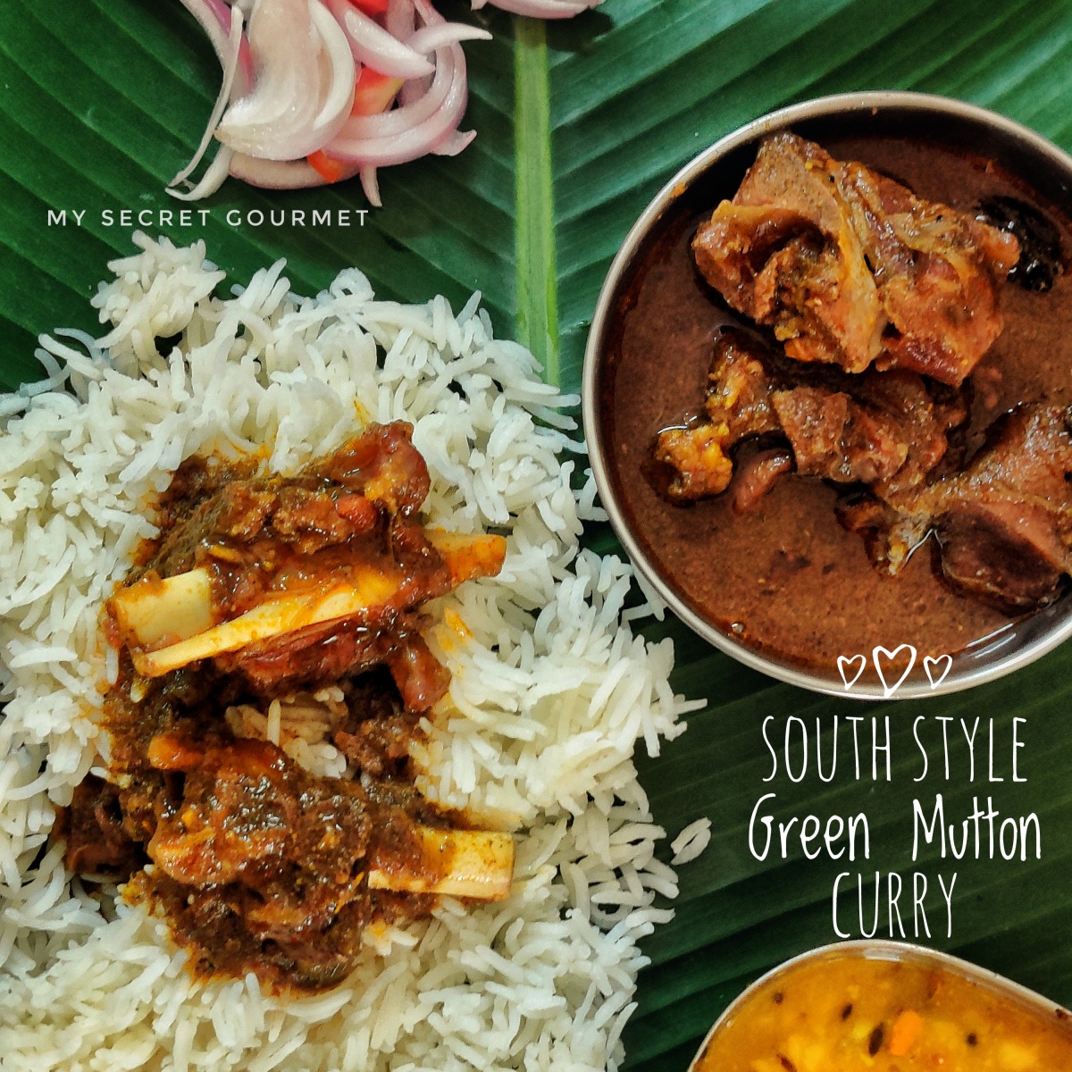 South Indian Green Mutton Curry